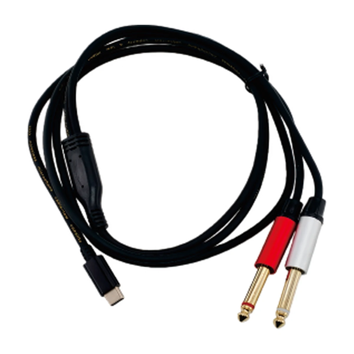 USB-C to 2 × 6.35 mm Mono Cable, 1.5 m