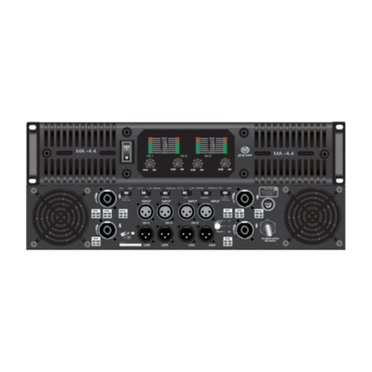 MA4.4 4-Channel Power Amplifier — 4 × 600W