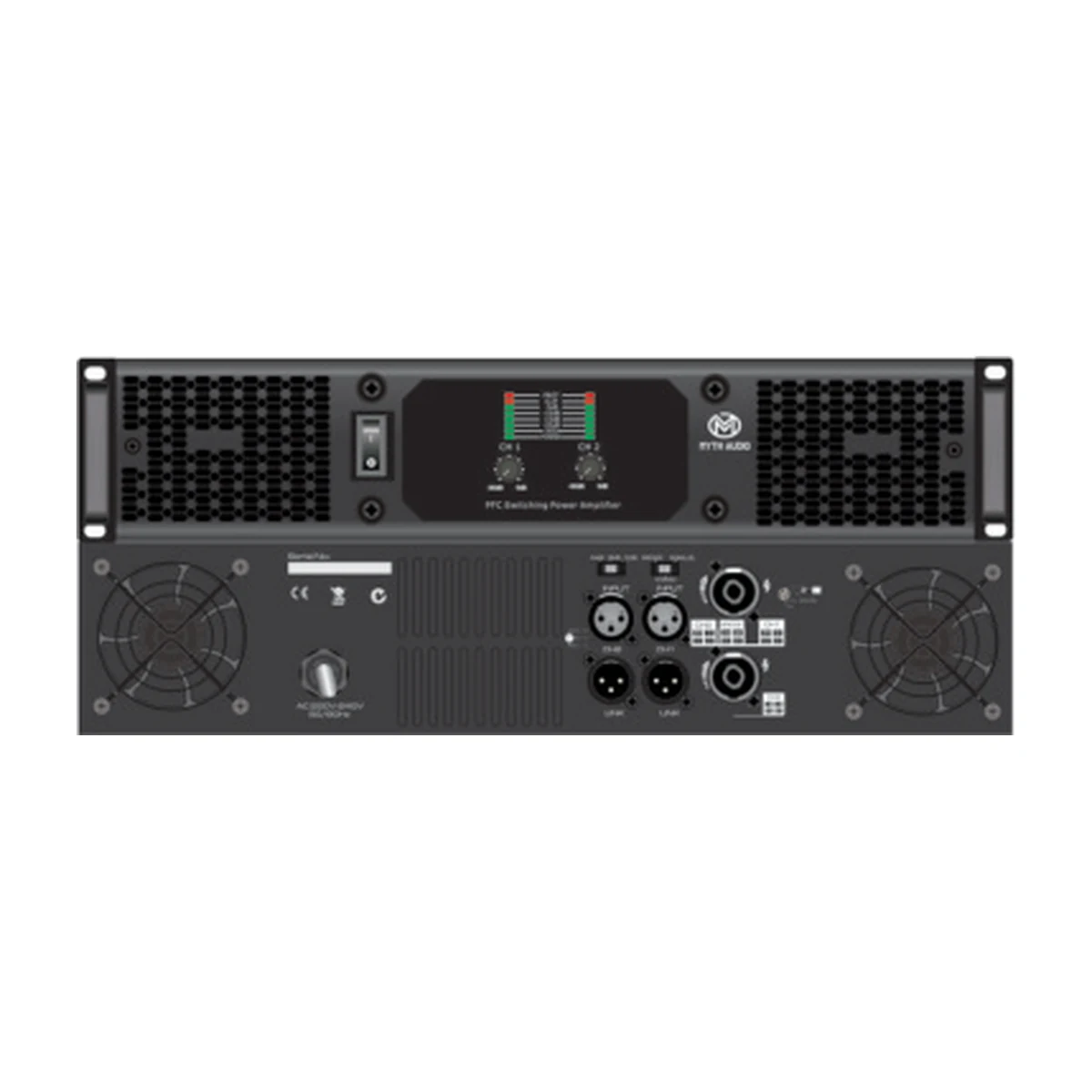 PQM2.20 Power Amplifier — 2 × 2000W (8Ω)