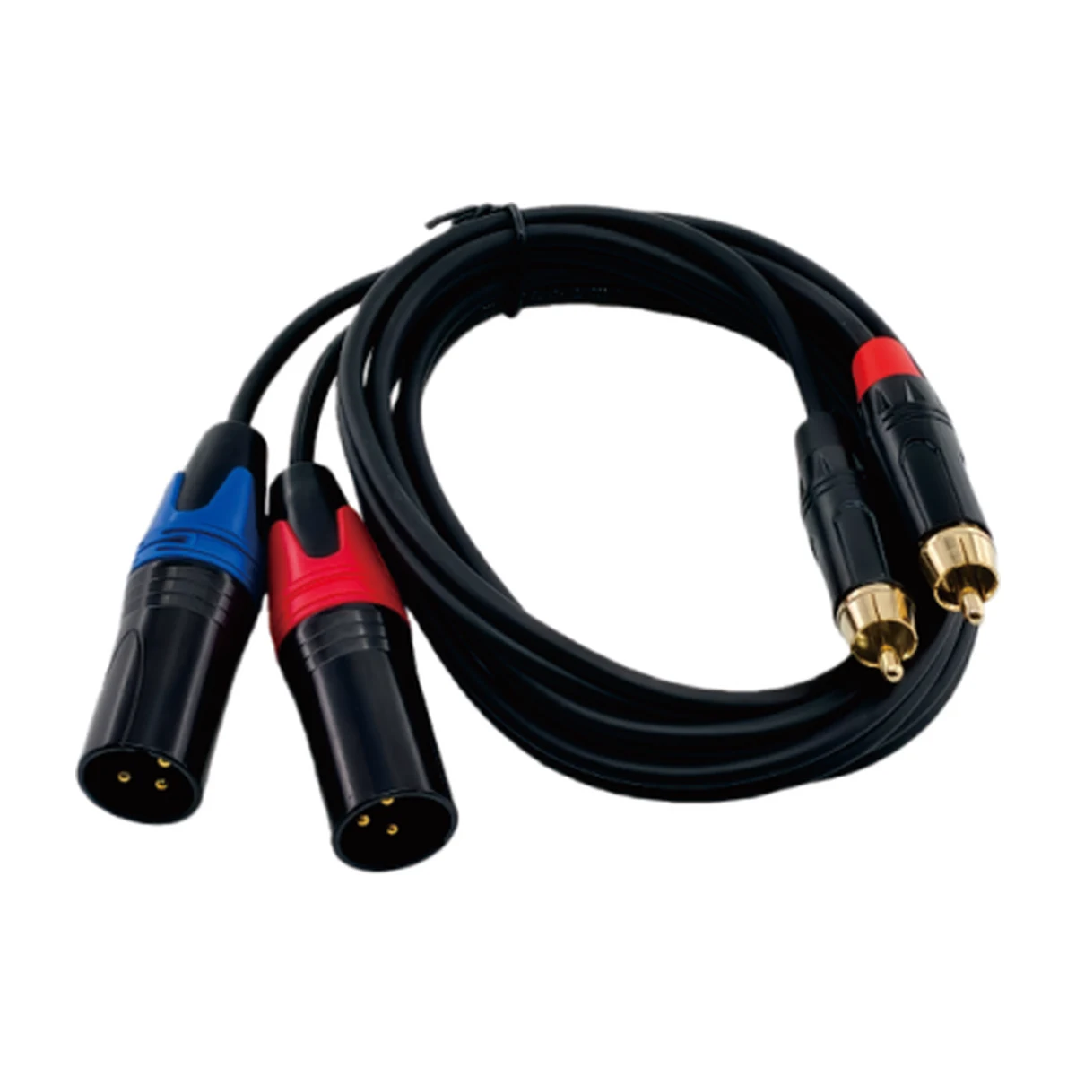 Dual XLR to RCA Cable, 100% Copper, 1.5 m