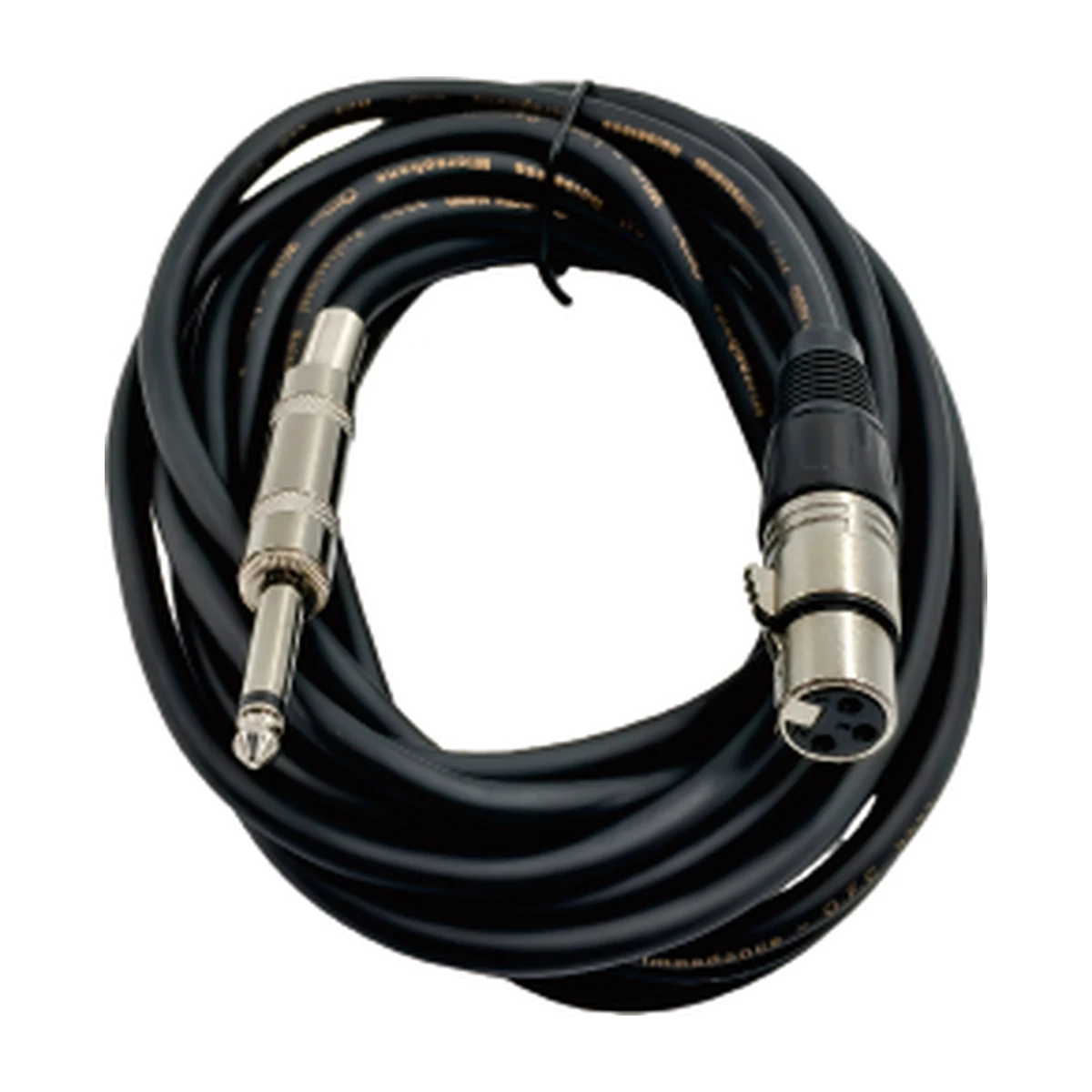 Microphone Cable, XLR to 6.35 mm Jack, 5 m