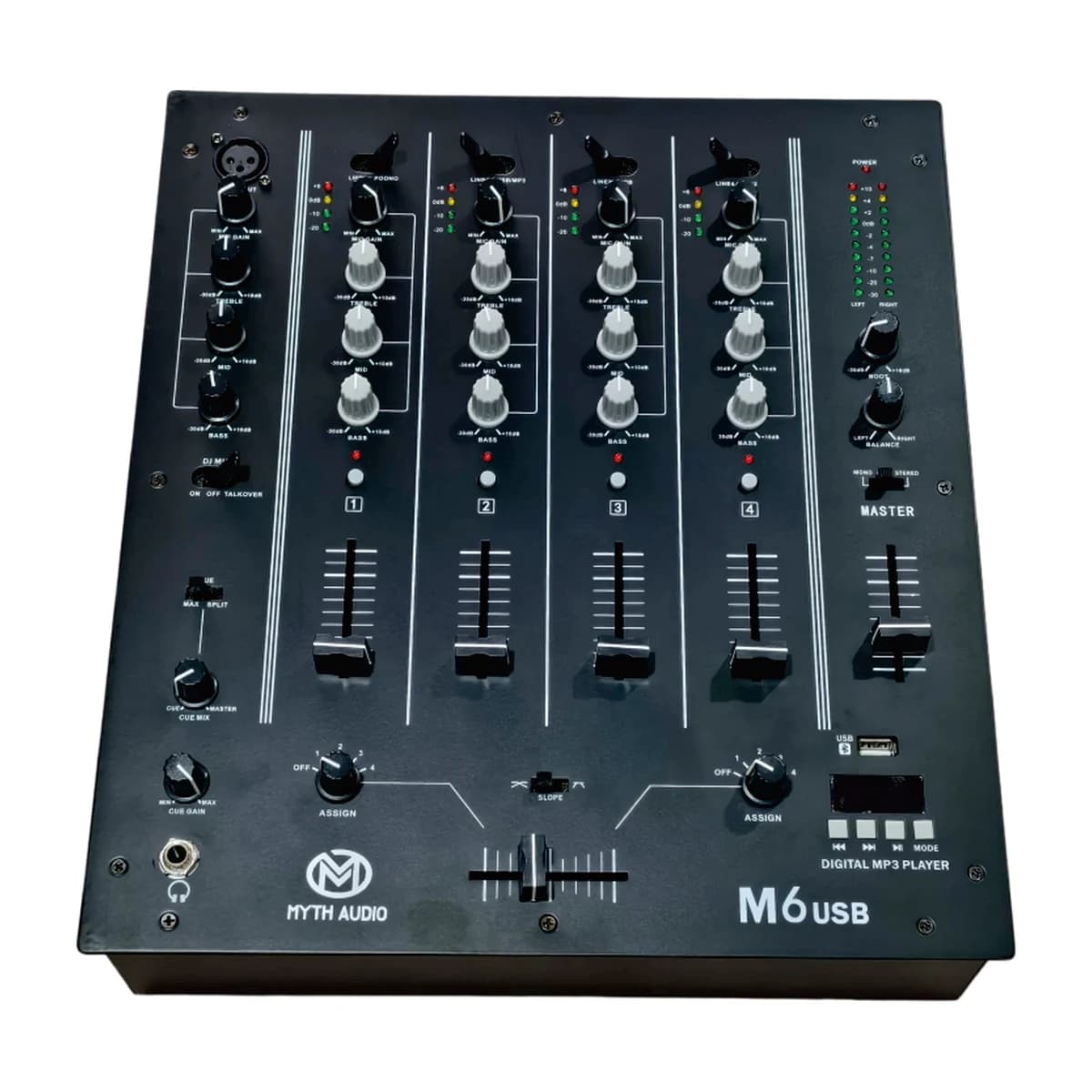 M6 USB 4-Channel DJ Mixer
